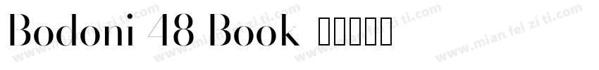 Bodoni 48 Book字体转换